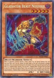 Gladiator Beast Noxious · Secret Rare 021sec