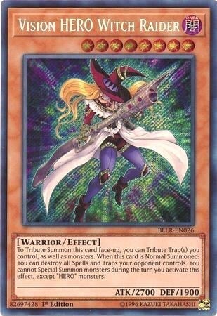 Vision HERO Witch Raider Card Front