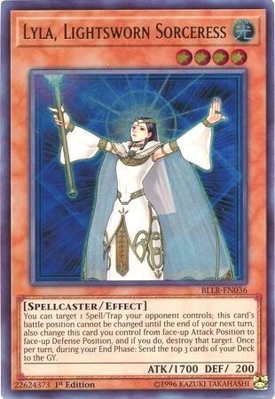 Lyla, Lightsworn Sorceress Card Front