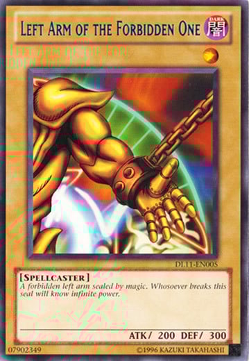 Left Arm of the Forbidden One Card Front