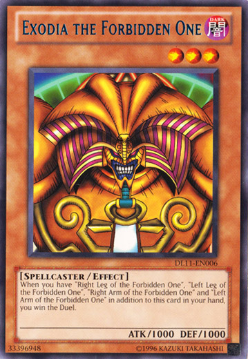 Exodia the Forbidden One Card Front
