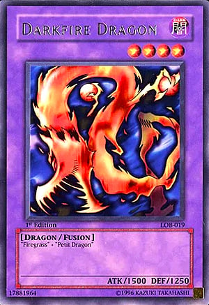 Drago del Fuoco Nero Card Front