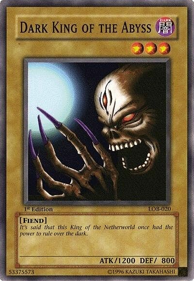 Dark King of the Abyss Card Front