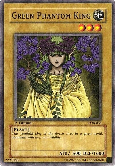 Green Phantom King Card Front