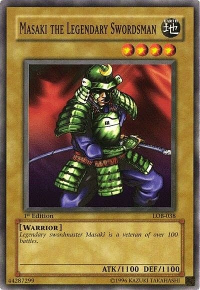 Masaki the Legendary Swordsman Card Front