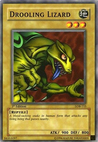 Drooling Lizard Card Front