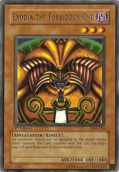 Exodia the Forbidden One Card Front