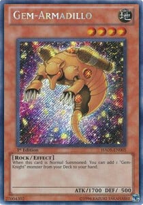 Gem-Armadillo Card Front
