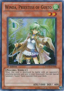 Winda, Priestess of Gusto Card Front
