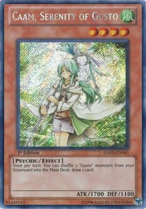 Caam, Serenity of Gusto Card Front