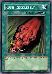 Rush Recklessly Card Front