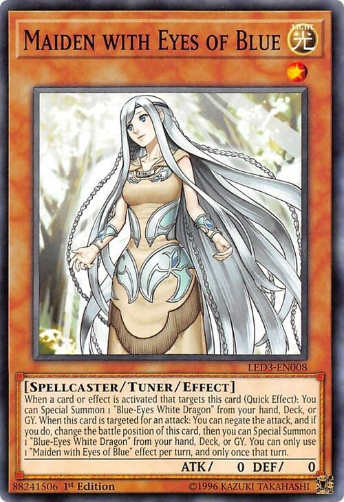Maiden with Eyes of Blue Card Front