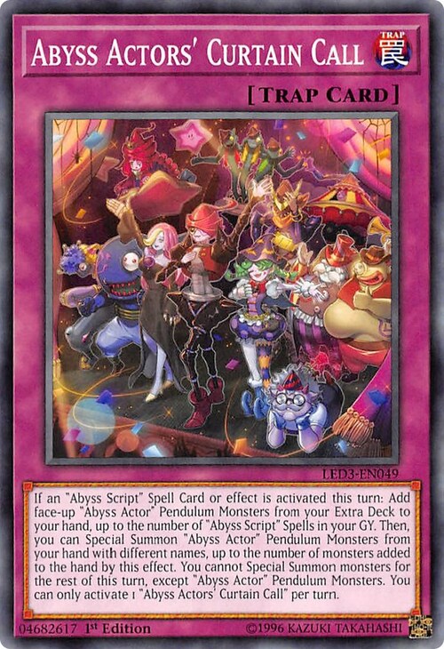 Chiamata alla Ribalta degli Attori dell'Abisso Card Front