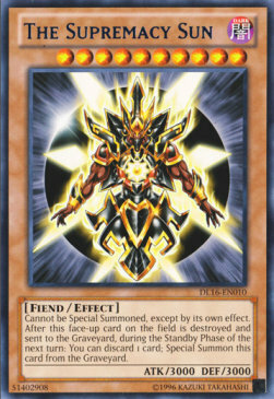 The Supremacy Sun Card Front