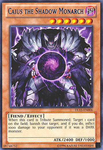 Caius il Monarca dell'Ombra Card Front