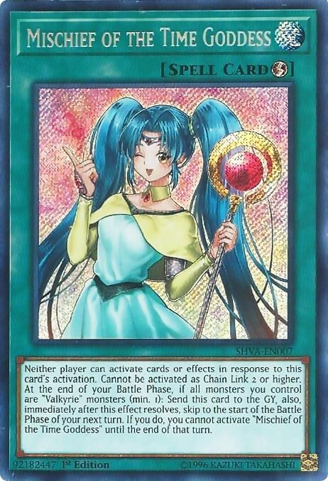 Mischief of the Time Goddess Card Front