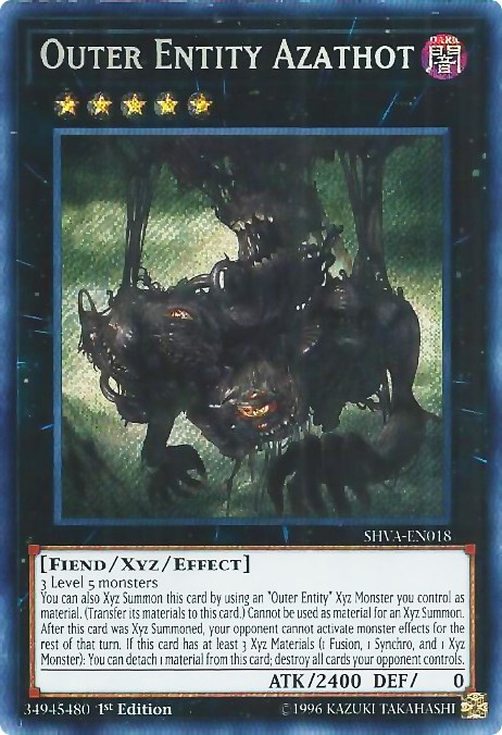 yugioh entity cards Yu-Gi-Oh! - Outer Azathot - SHVA-EN018 - Secret Rare - 1st Edition Single Card YuGiOh Elder Entity N'tss