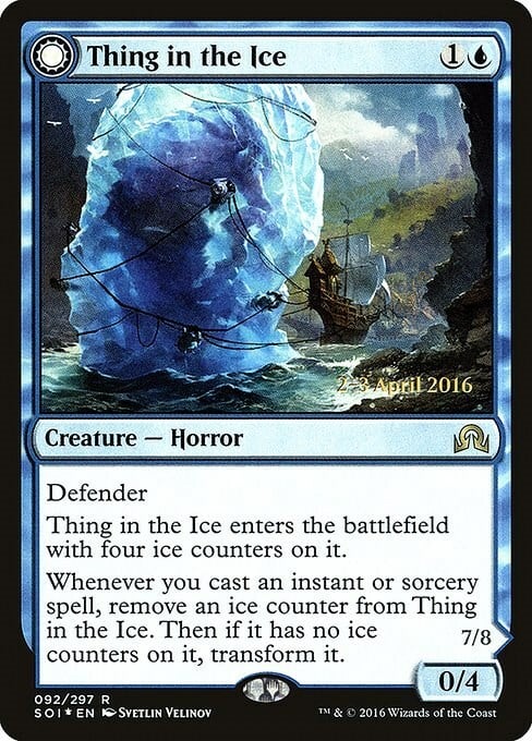 Thing in the Ice // Awoken Horror Card Front