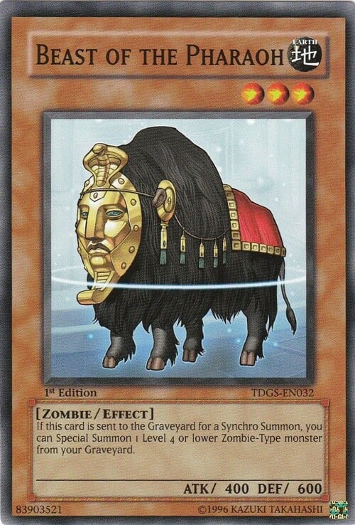 Beast of the Pharaoh Card Front