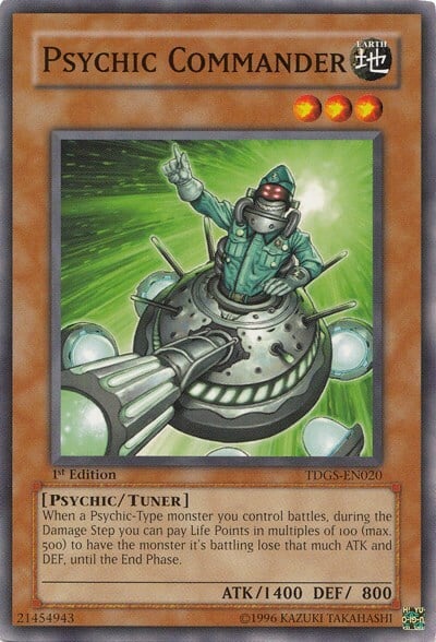 Psychic Commander Card Front