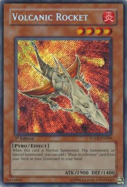 Volcanic Rocket Card Front