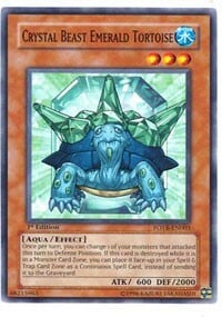 Crystal Beast Emerald Tortoise Card Front