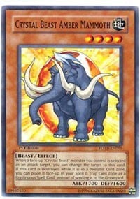 Crystal Beast Amber Mammoth Card Front