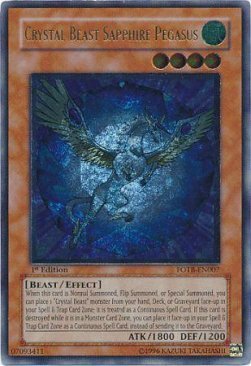 Crystal Beast Sapphire Pegasus Card Front