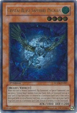 Crystal Beast Sapphire Pegasus Card Front