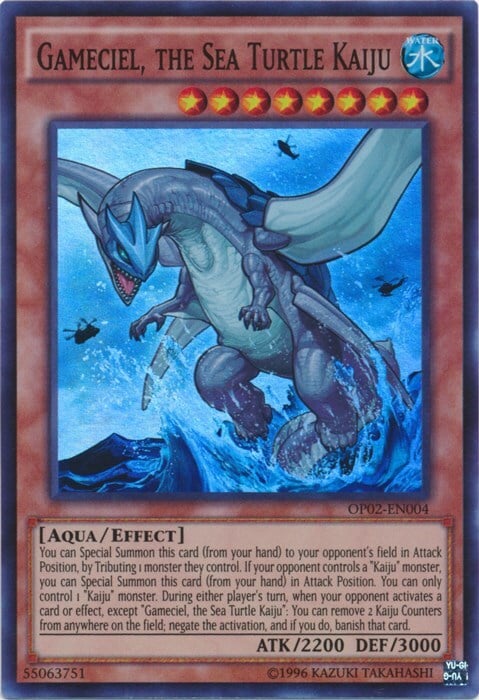 Gameciel, the Sea Turtle Kaiju Card Front