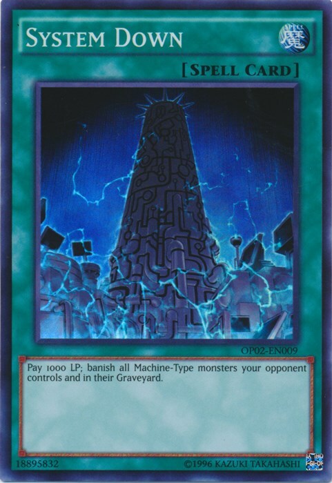 System Down Card Front