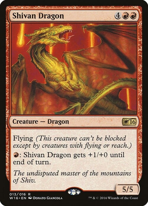 Shivan Dragon Card Front