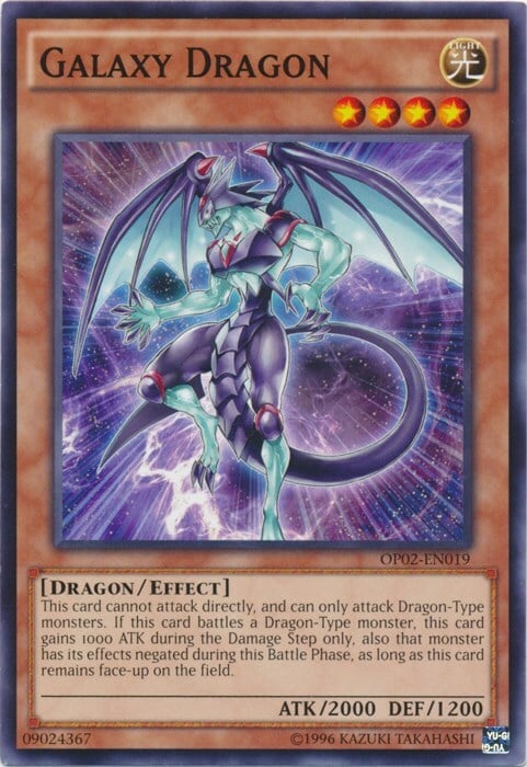 Galaxy Dragon Card Front
