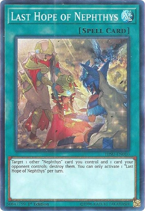 Last Hope of Nephthys Card Front