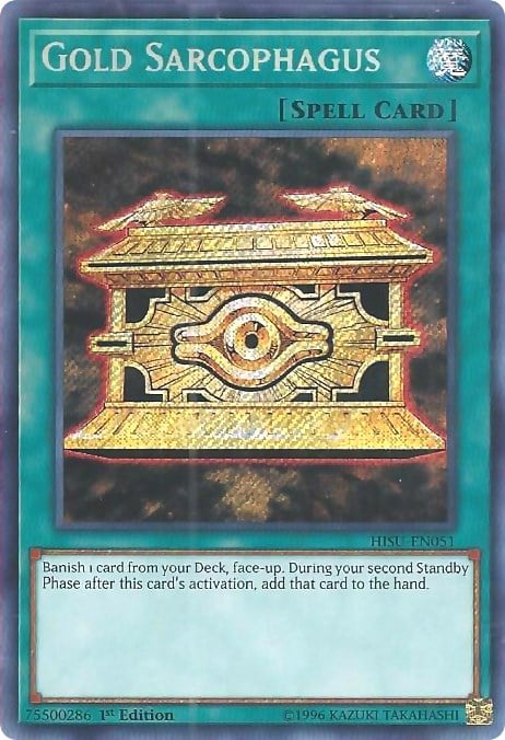 yugioh search deck for spell card Yu-Gi-Oh! Cards Order of The Spellcasters Structure | 3 Super Rares Gold Sarcophagus Hidden Summoners |