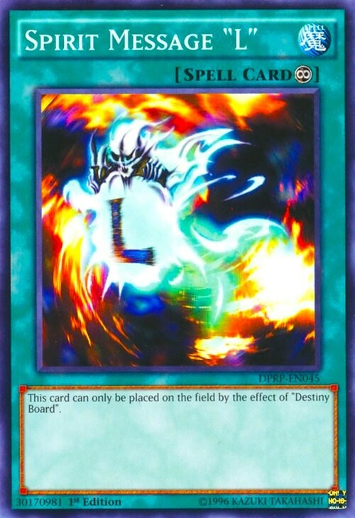 Messaggio dello Spirito "L" Card Front