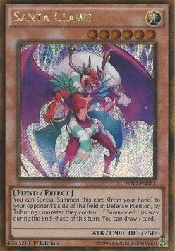 Santa Claws Card Front