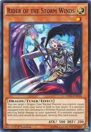 Rider of the Storm Winds Card Front