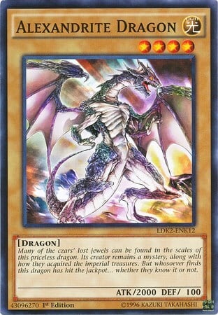 Alexandrite Dragon Card Front