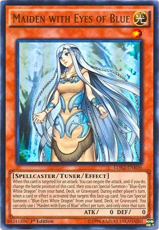 Maiden with Eyes of Blue Card Front