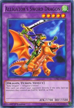 Alligator's Sword Dragon Card Front