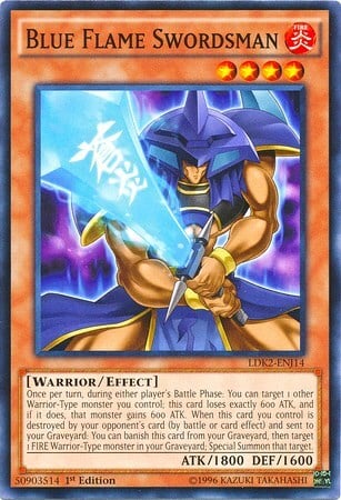 Blue Flame Swordsman Card Front