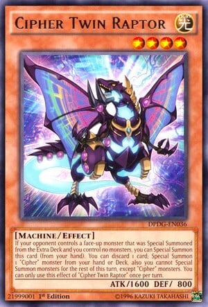 Cipher Twin Raptor Card Front