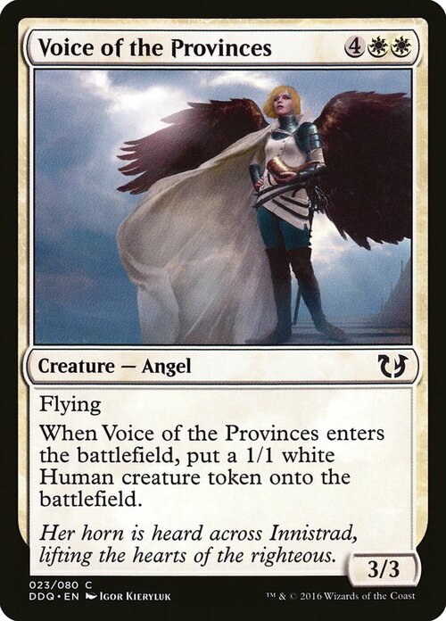 Voice of the Provinces Card Front
