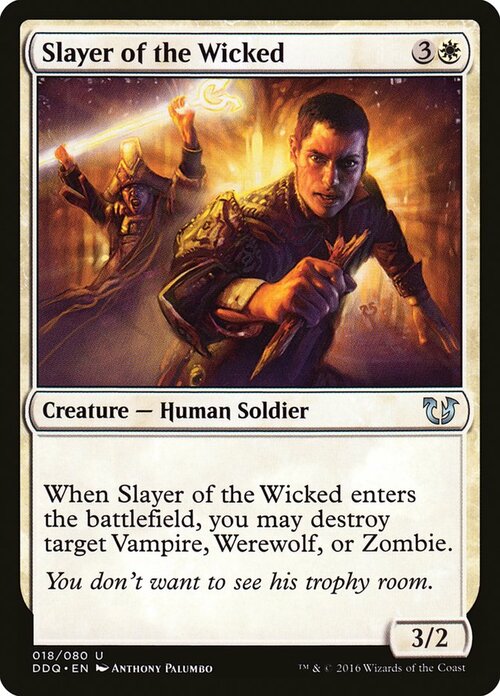 Slayer of the Wicked Card Front