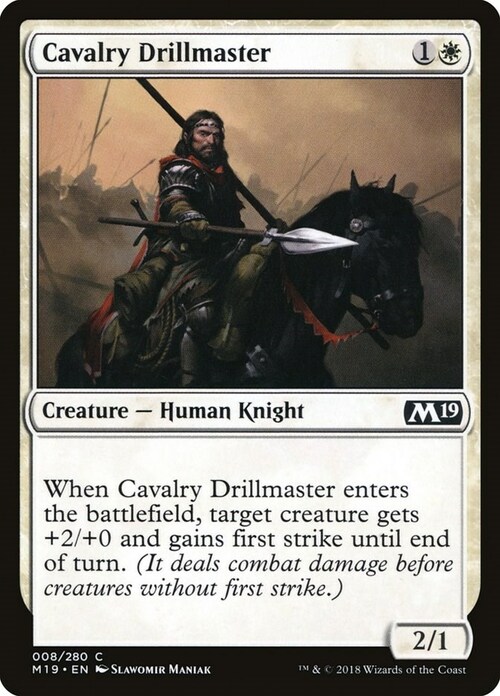 Cavalry Drillmaster Card Front