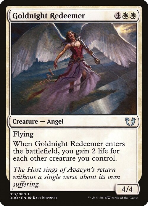 Goldnight Redeemer Card Front