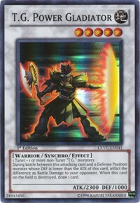 T.G. Power Gladiator Card Front