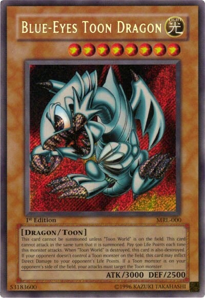 Blue-Eyes Toon Dragon Card Front