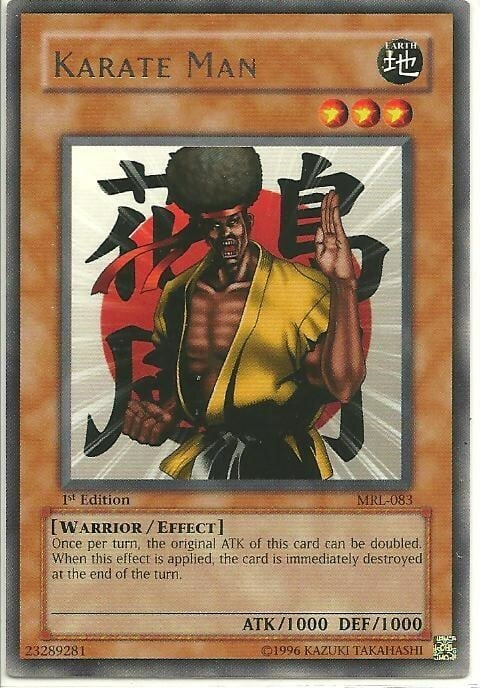 Karate Man Card Front